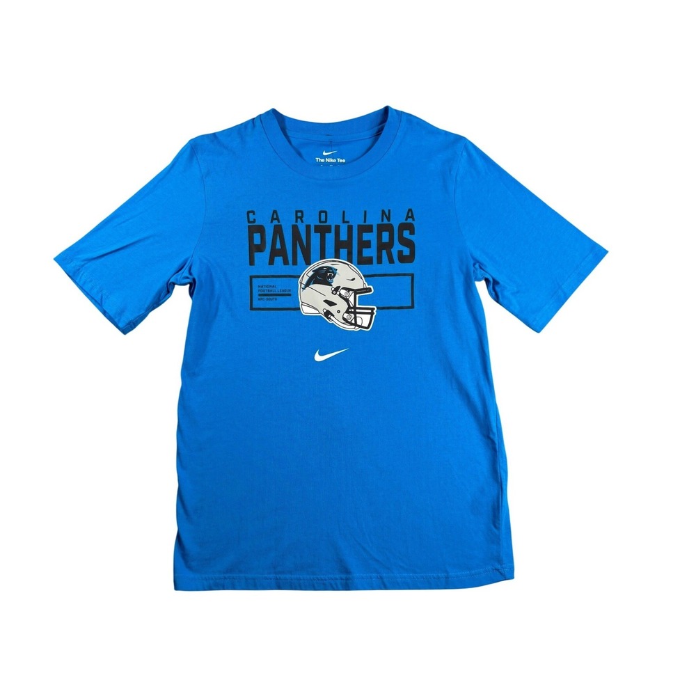 Nike Boys Carolina Panthers NFL Helmet Essential Tee Blue XL 9Z1B7NA32-CPA